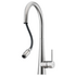 Oliveri Essente Goose Neck Pull Out Mixer Tap Black SS2525-BL image NaN