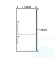 Samsung SRL457MW 458L Bottom Mount Fridge hero image