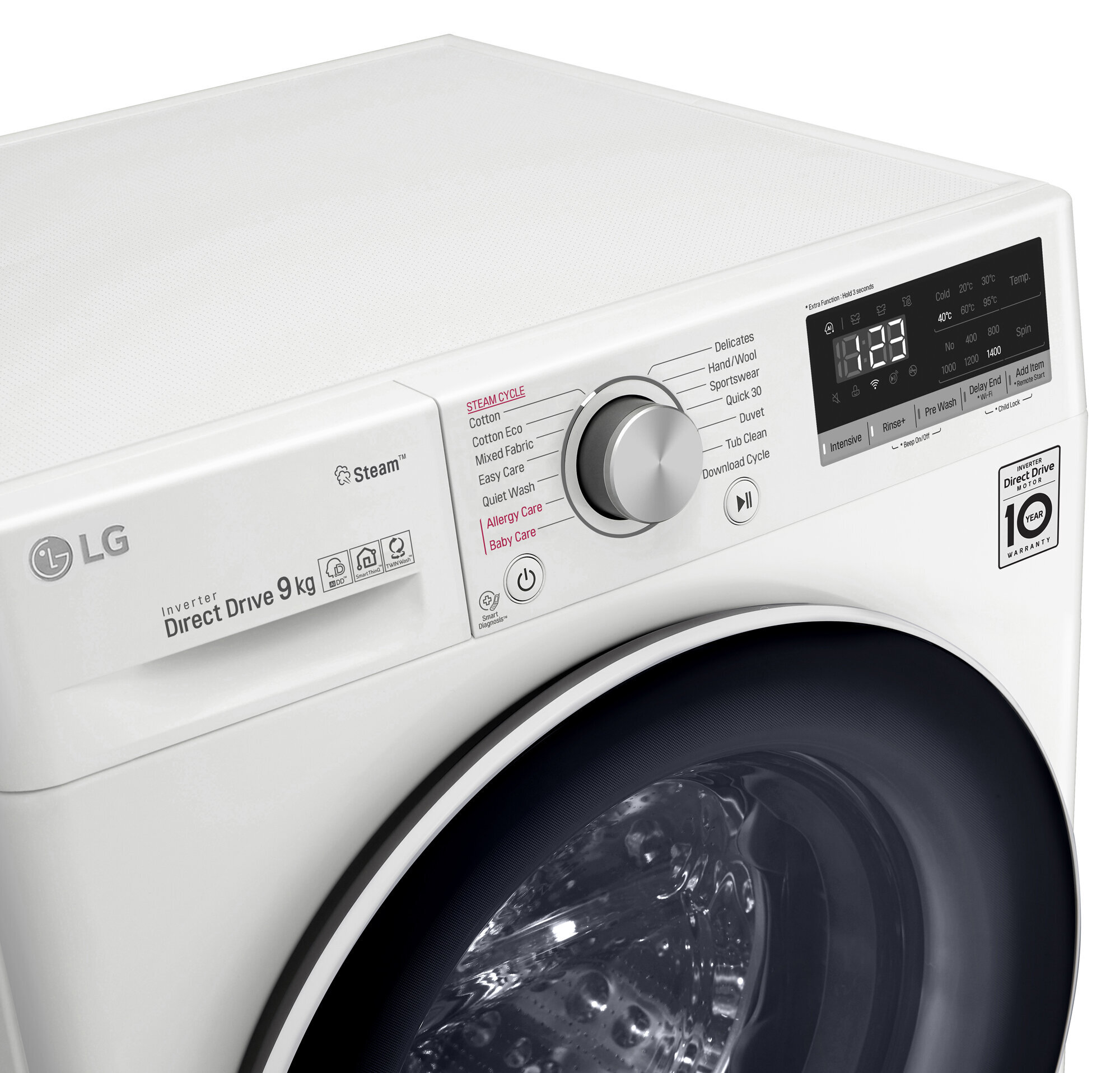LG 9kg Front Load Washing Machine with Steam WV5 1409W Appliances Online