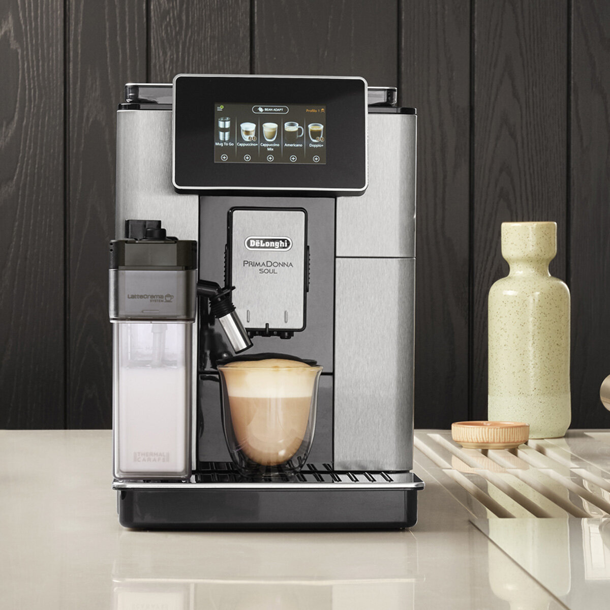 DeLonghi PrimaDonna Soul Automatic Coffee Machine ECAM61075MB Appliances Online
