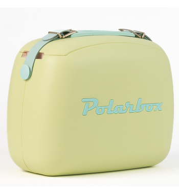 Polarbox Pop 6L Cooler Bag with 2 Lunch Box Containers Lime/Cyan PLBC6LC