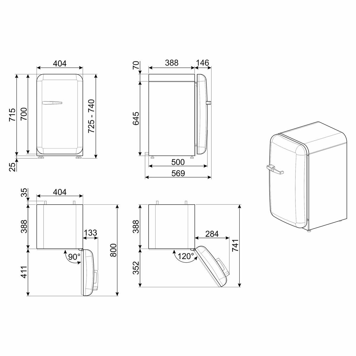 Standard bar sale fridge dimensions