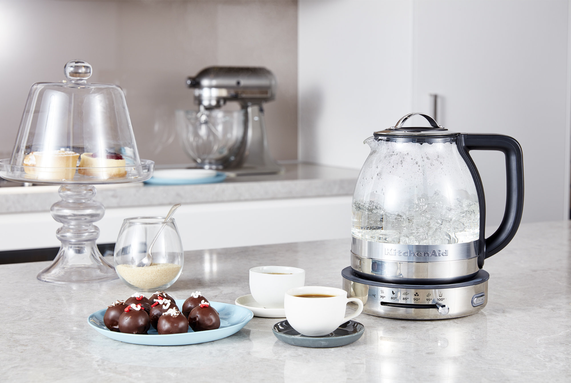 KitchenAid 5KEK1322ASX 1.5L Glass Tea Kettle Appliances Online