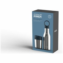 Joseph Joseph Refill Reuse Repeat Two-Piece Travel Mug & Bottle Set Anthracite 81129 hero image