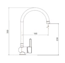 Abey MALIBUP Gooseneck Sink Mixer hero image
