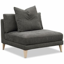 Kalona KYOTO Right Facing Extended Chaise Sofa Pewter WS-205-RCS-VILA-27 hero image