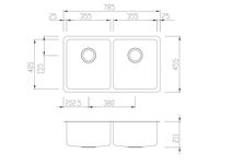 Oliveri SN1063U Sonetto Double Bowl Undermount Sink hero image