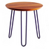 Reddie Willy Round Side Table Natural Teak Top Black Base image NaN