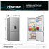 Hisense 415L Bottom Mount Fridge with Water Dispenser Stainless Steel HRBM419SW image NaN