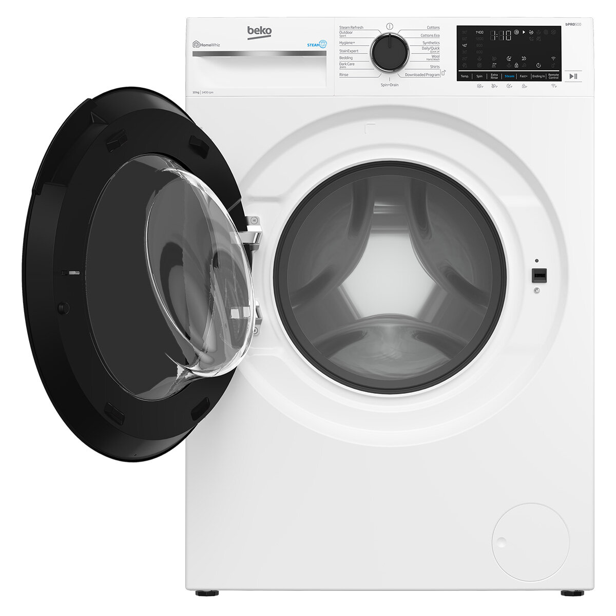 Beko 10kg Front Load Washing Machine with Wi-Fi and Steam BFLB1020W hero image