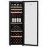 LeCavist 168 Bottle Single Zone Wine Cabinet Black LEK168PV  image NaN