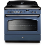 Falcon 90cm Classic FX Induction Freestanding Oven/Stove Stone Blue and Chrome CLA90FXEISB-CH hero image