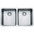 Franke KBX120-34OF Kubus Double Bowl Undermount Sink with Accessories image NaN