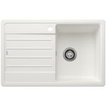 Blanco LEGRA 45S Single Bowl Top Mount Sink with Left Hand Drainer Silgranit White 528056 hero image