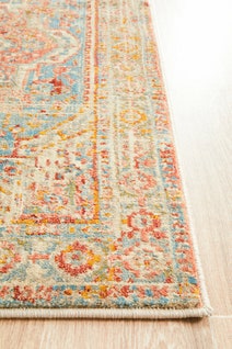 Rug Culture Odyssey Large Blue Multi-coloured Rug 400X80CM - ODY-110-BLUE-400X80 hero image