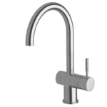 Sussex Taps Voda Curved Sink Mixer Tap - Satin Chrome VSMC-11 hero image