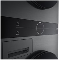LG 12kg/9kg WashTower All-In-One Stacked Washer Dryer Platinum Black WWT-1209B hero image