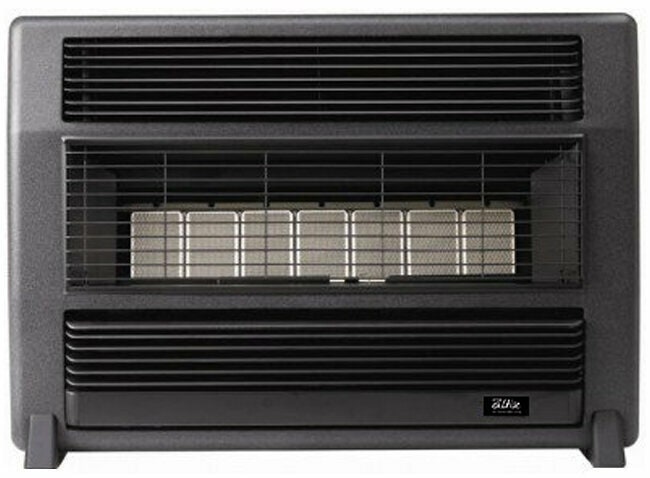 Omega Altise OABRFNGBM Brigadier Radiant / Convector Heater Black Marble |  Appliances Online