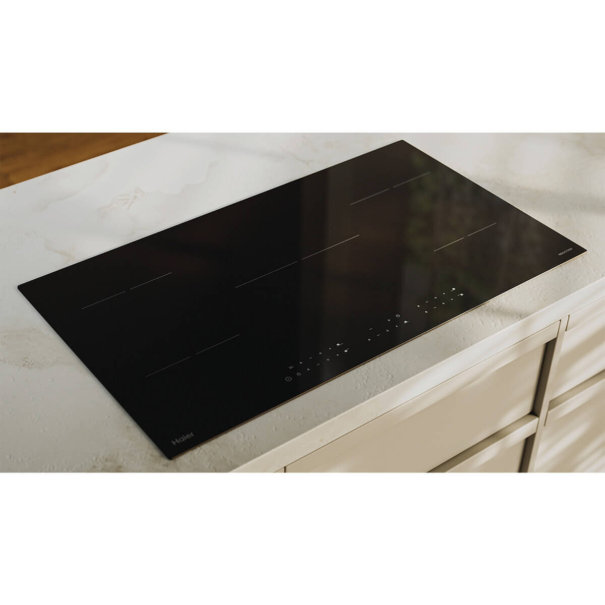 Haier 90cm 300 Series Induction Cooktop Black HCI905TB4 hero image