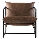 Zinus Aidan Sling Accent Chair Cognac Tan Brown AU-USHSL3ZC-31C hero image