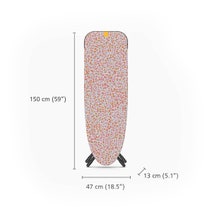 Joseph Joseph Glide Max Large easy-store Ironing Board with Extra-large Retractable Steam Iron Rest - Peach Blossom 50029 hero image