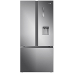 Haier 489L French Door Frost Free Fridge with Water Dispenser Satina Silver HRF520FHS hero image