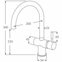 Sussex Taps VSMC-16 Brushed Black Voda Sink Mixer Tap hero image