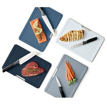 Joseph Joseph Folio Plus Eight Piece Knife and Board Set Sky 60216 hero image