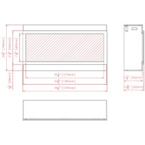 Remii 55 Inch Extra Tall Indoor Built-In Electric Fireplace with Black Steel Surround 102755-XT hero image