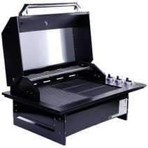Smart Four Burner Drop-In LPG BBQ Black 4000DGSLBLK hero image