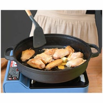 SOGA 29cm Deep Frying Pan with Wooden Lid ZPAIC1 hero image