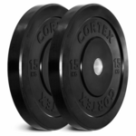 Cortex BUMPPLATEBK15KGPAIR Black 15kg Bumper Plate Pair hero image