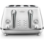 DeLonghi Icona Capitals 4 Slice Toaster Sydney White CTOC4003IW hero image