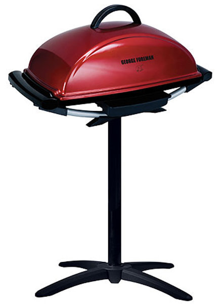 George Foreman GGR201RAU Indoor Outdoor Electric BBQ with Grill