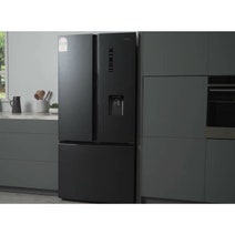 Haier 489L French Door Frost Free Fridge with Water Dispenser Black HRF520FHC hero image