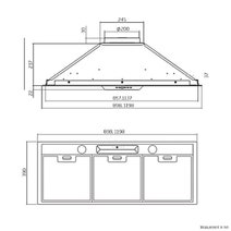 Schweigen 1200cm Stainless Steel Under Canopy Rangehood with ISO Drive SE Motor UM1390-12SEPAK hero image