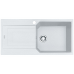 Franke Urban 1000mm Single Bowl Topmount Sink with Left Hand Drainer - White UBG611-100PWLHD hero image