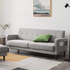 Zinus Adair Modern 3 Seater Sofa with Armrest Pockets Light Grey AU-AD-LG-3P image NaN