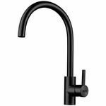 Franke EOS NEO Gooseneck Swivel Kitchen Mixer Tap Black Steel TA9600BS hero image