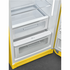 Smeg 270L 50's Retro Style Aesthetic Top Mount Fridge Yellow FAB28RYW3 image NaN