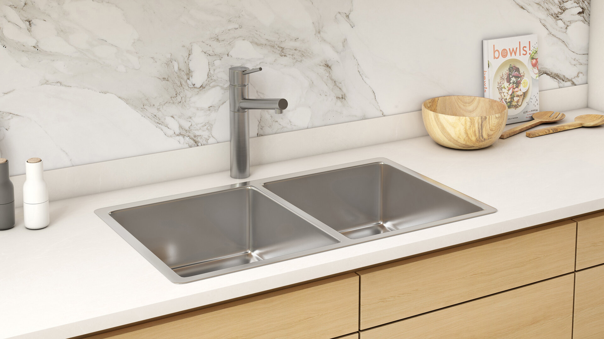 Oliveri Pepe Swivel Mixer Tap Brushed Chrome PT2010B hero image