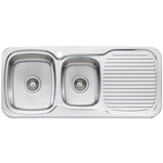 Oliveri LL136 Lakeland 1 and 3/4 Bowl Right Hand Drainer Sink hero image