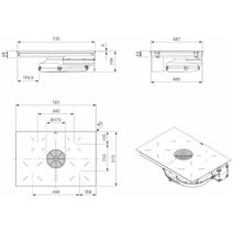 Bora Pure 76cm Induction Cooktop with Integrated Cooktop Extractor - Recirculation PURU hero image