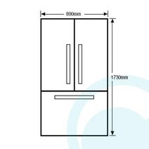 Electrolux EHE5167SB 510L French Door Fridge hero image