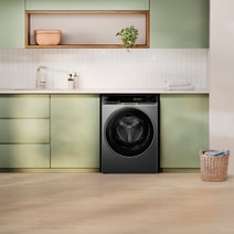 Haier 12kg + 8kg Series 600 Front Load Washer-Dryer Combo Black HWD1280PXB1 hero image