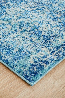 Rug Culture Evoke Large Blue Rug 400X80CM - EVO-253-BLUE-400X80 hero image