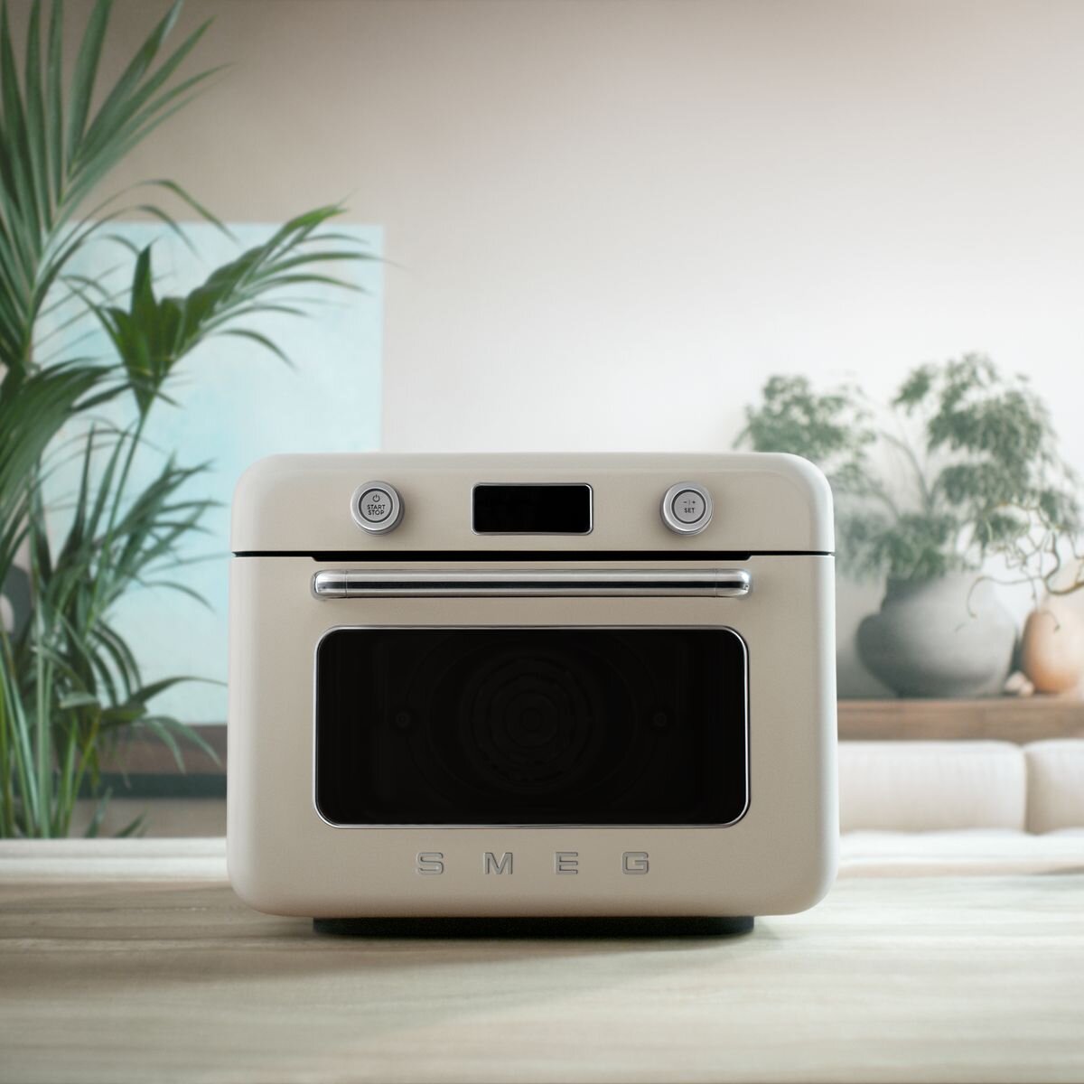 SMEG Retro Style Benchtop Combi-Steam Oven Cream COF01CRAU hero image