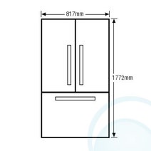 Samsung SRF579DLS 579L French Door Fridge hero image