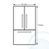Samsung SRF579DLS 579L French Door Fridge image NaN