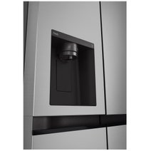 LG 635L Side by Side Fridge with Non-plumbed Ice & Water Dispenser Stainless Steel GS-N600PL hero image